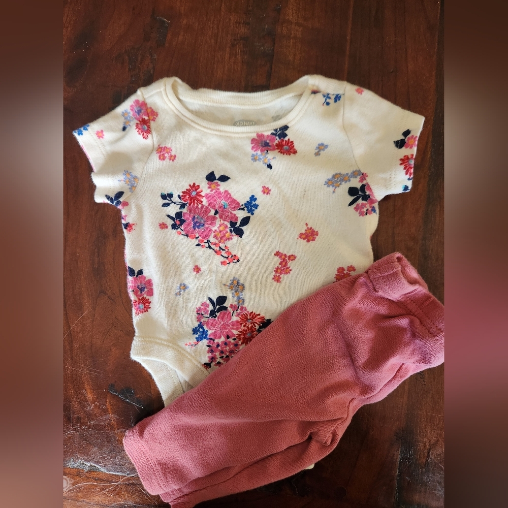 Floral Onesie Outfit